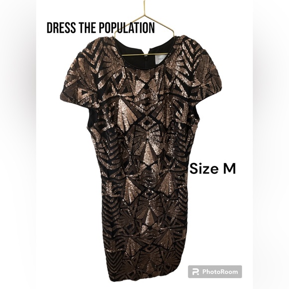 Dress The Population Sequin Dress GUC - Picture 1 of 9